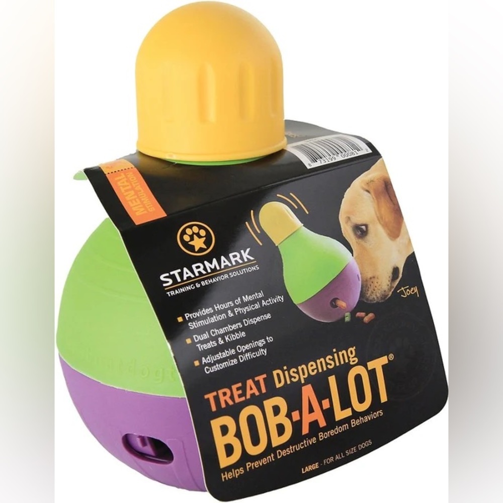 Starmark Bob-A-Lot Treat Dispensing Dog Toy - Large - New with Tags